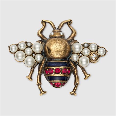 bee gucci brooch|gucci snake brooch.